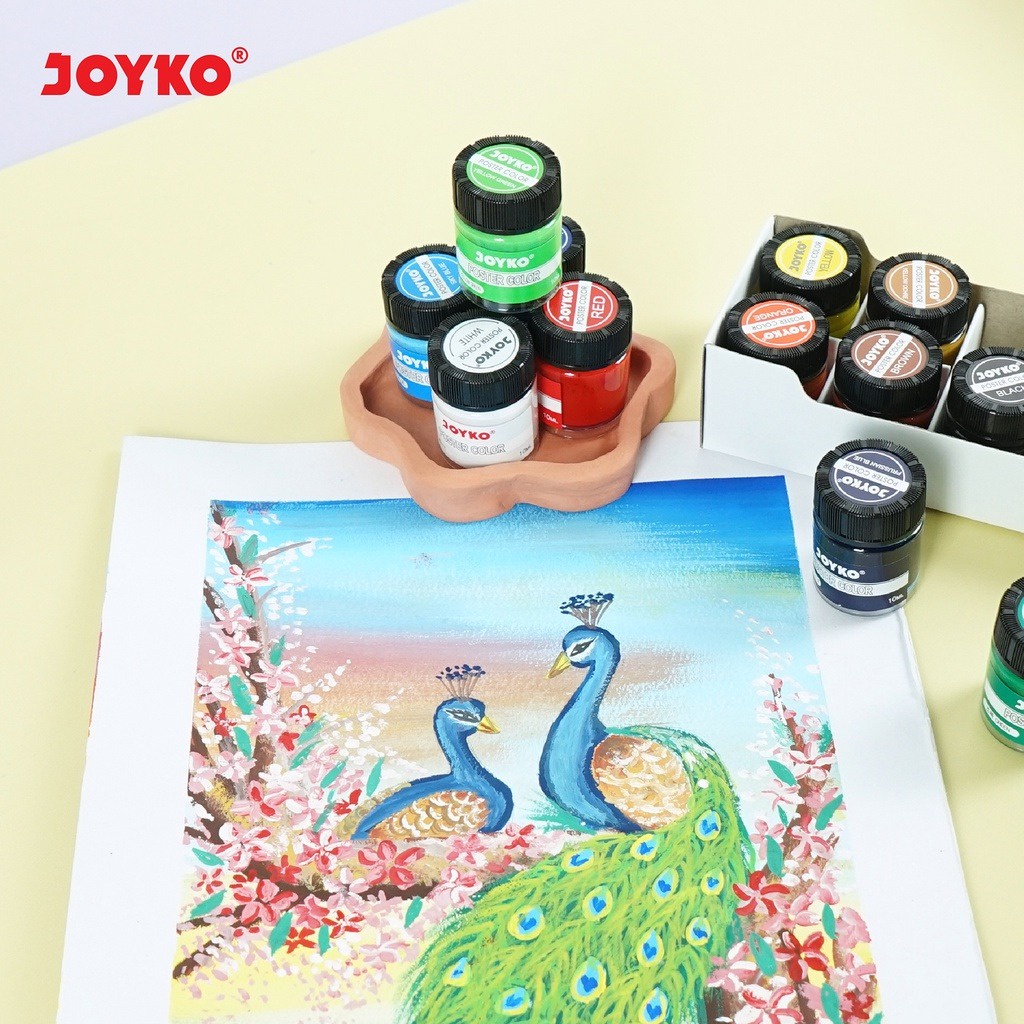 Poster Colors * Joyko * Cat Poster * 12 Warna 20ml