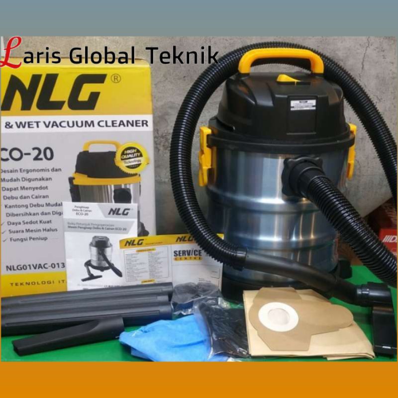 VACUUM CLEANER NLG 20 L ECO 20 NLG Original Garansi Wet n Dry
