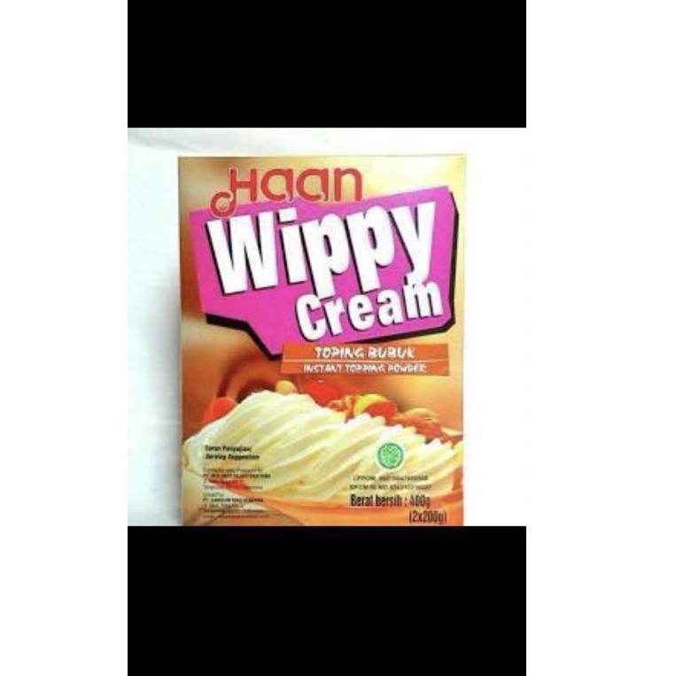 

Best Seller.. Wippy cream / whipping / whipped Cream bubuk Haan 400 gram M8J