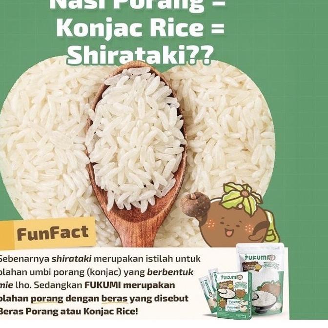 

FG5♛ FUKUMI BERAS PORANG BOX SACHET - Fukumi Shirataki Beras Konjac Rice Diet isi 7 sachet x @40gr Banyak Peminat