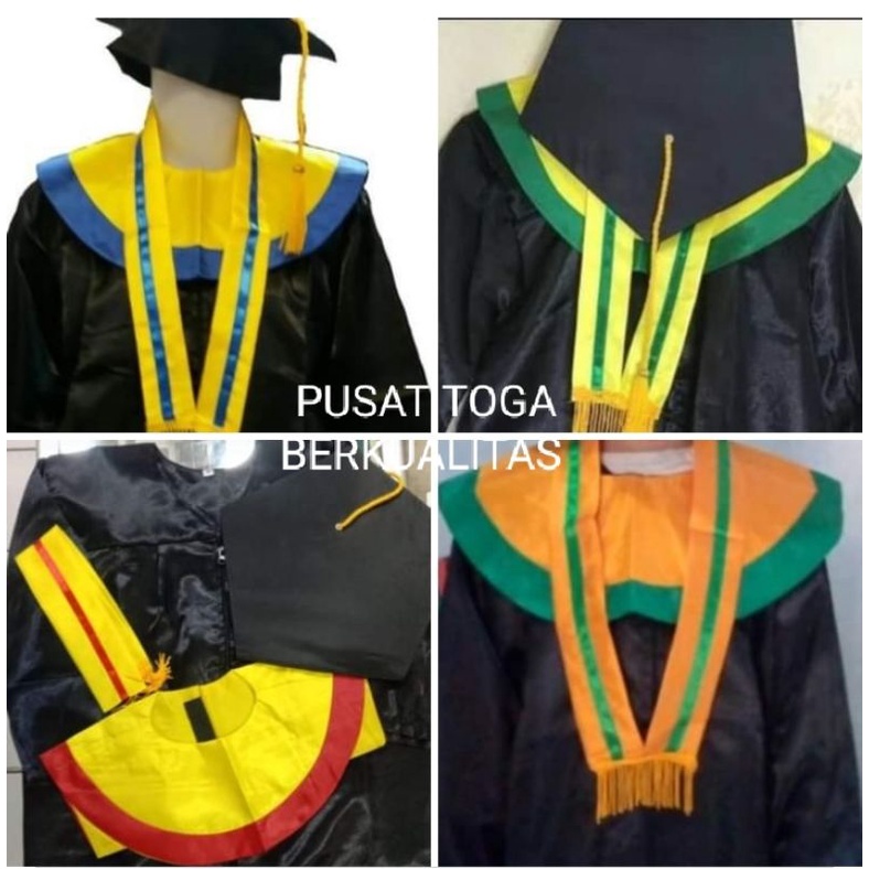 BAJU TOGA WISUDA READY ANAK TK PAUD BERKUALITAS 1 SET 100% ORIGINAL
