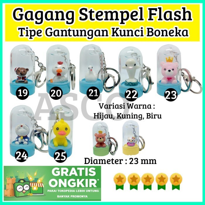 

Aman Gagang Stempel Boneka Gantungan Kunci 19-25 Berkualitas