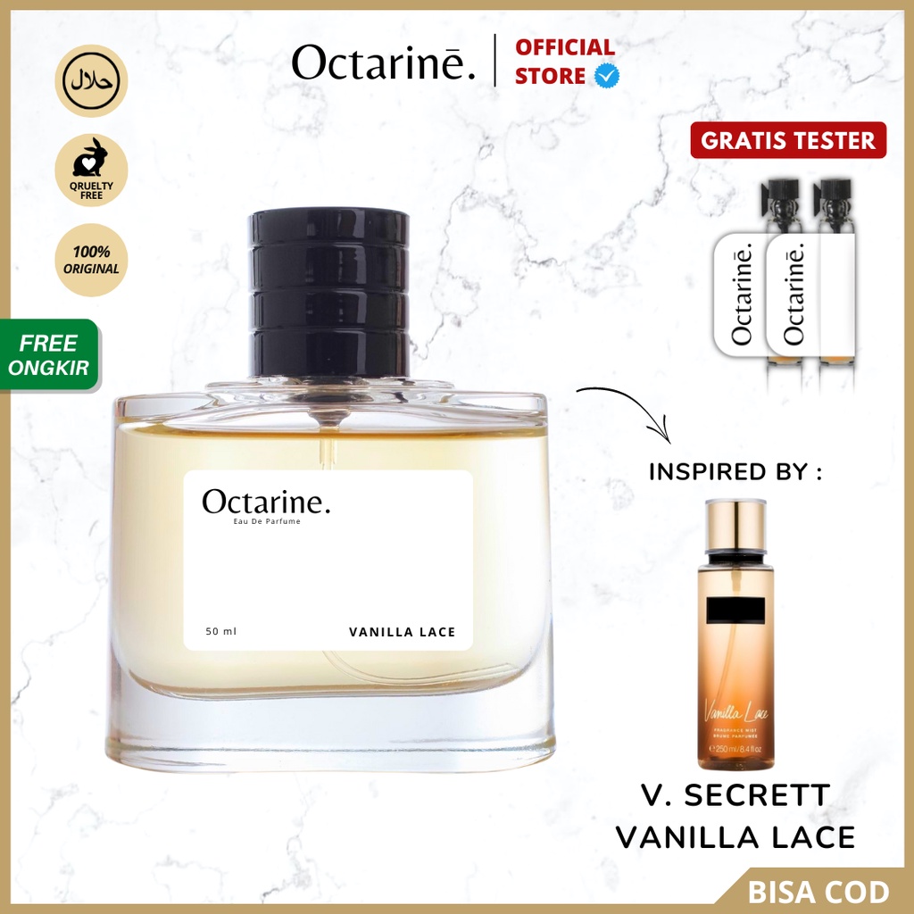 Octarine - Parfum Wanita Pria Tahan Lama Aroma Lembut Elegan Inspired By VANILLA LACE | Parfume Perfume Farfum Minyak Wangi Cewek Cowok Murah Original