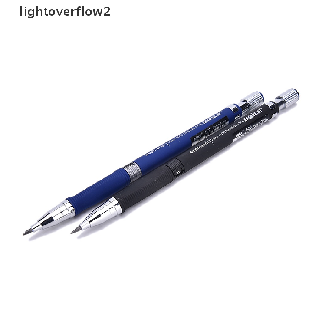 (lightoverflow2) Pensil Mekanik 2.0mm Warna Hitam Untuk Menggambar / Drafg / Sekolah