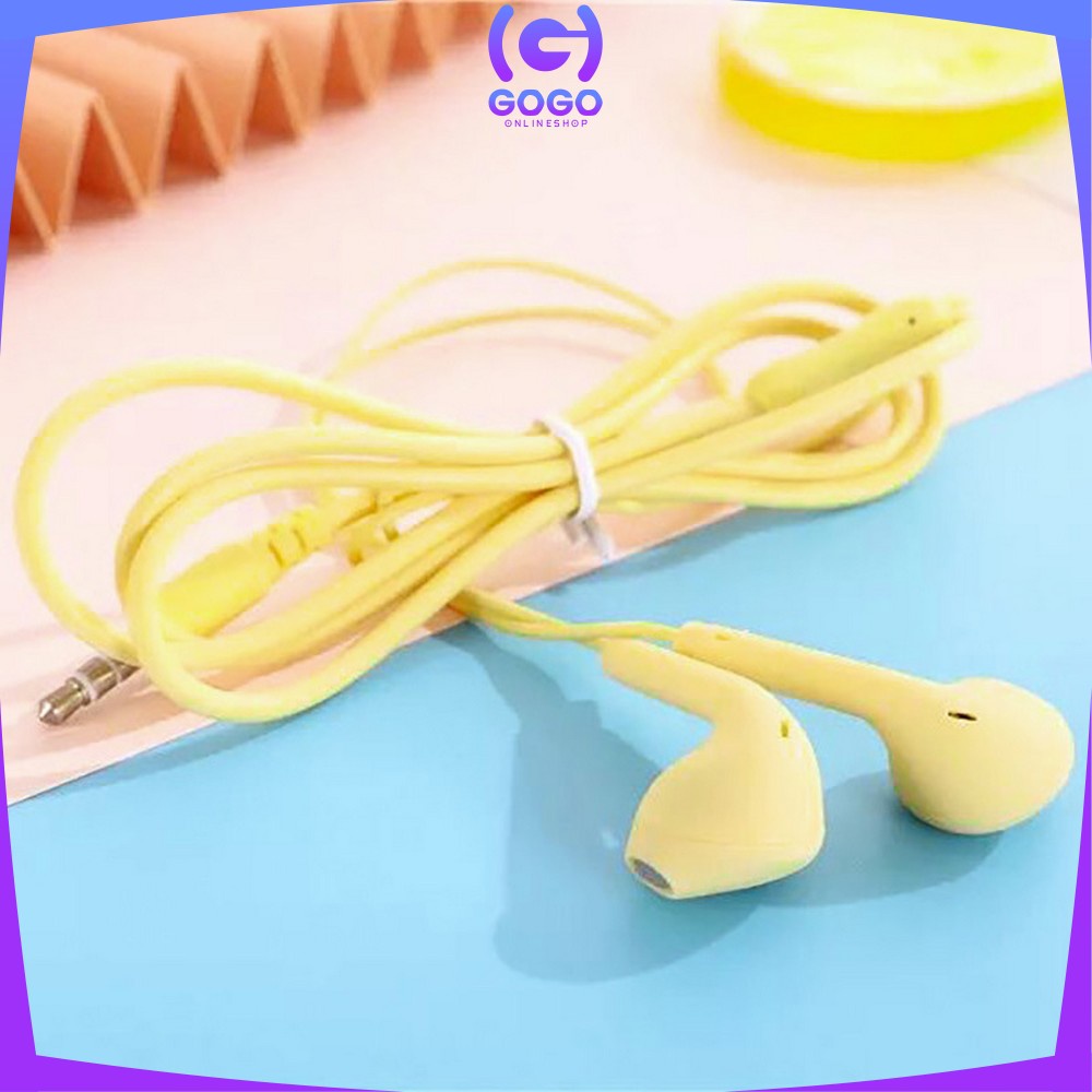 GOGO-C394 Headset Macaron Matte Color U19 Hifi / Handsfree Mate Colorfull Earphone Hifi Extra Bass / Hansfree Stereo U19 Warna Warni