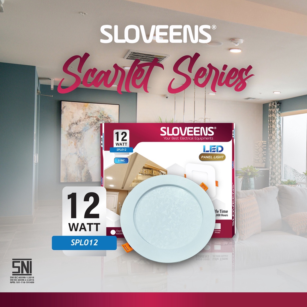 [COD] LAMPU DOWNLIGHT LED PANEL HIAS SCARLET SERIES SLOVEENS FREE ONGKIR