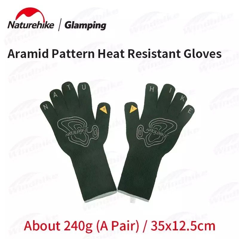 SARUNG TANGAN TAHAN PANAS ARAMID NATUREHIKE CNH22FS003 HEAT RESISTANT GLOVES ANTI API PIKNIK CAMPING