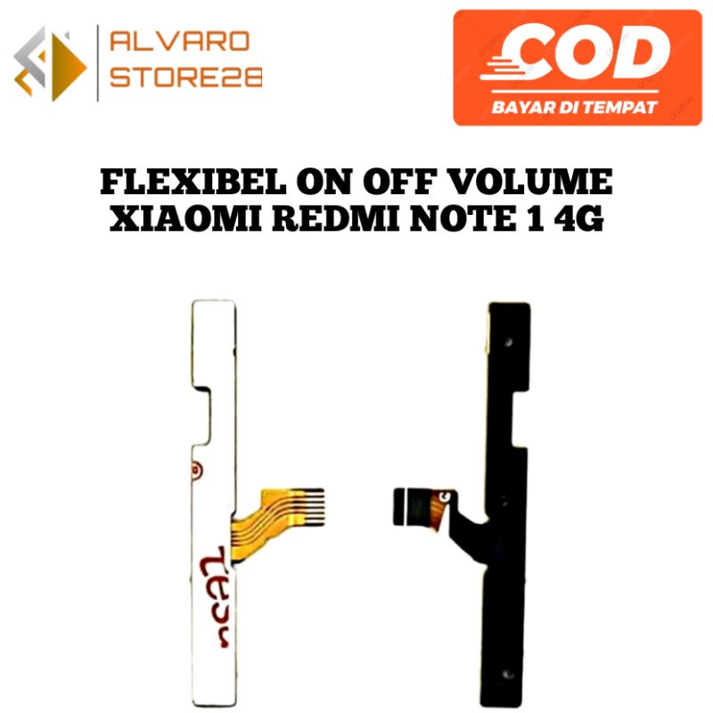 Flexibel flexible on off volume XIAOMI REDMI NOTE 1 4G Fleksibel Tombol Power On Of vol Original