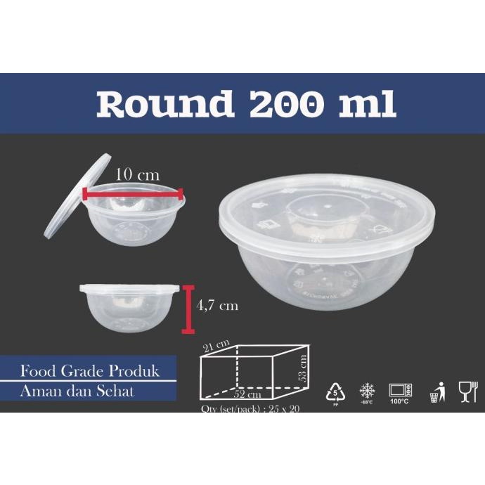 Jual MANGKUK PLASTIK Ml PCS BOWL KOTAK MAKAN THINWALL CUP PUDDING Shopee Indonesia