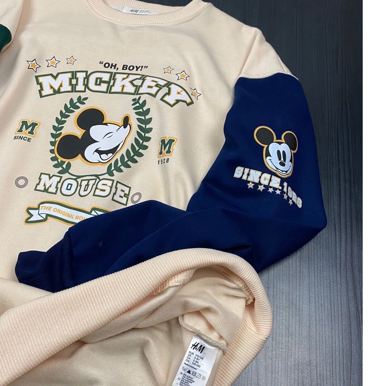 OVER SIZE Crewneck Sweatear micky Premium FREE TAS