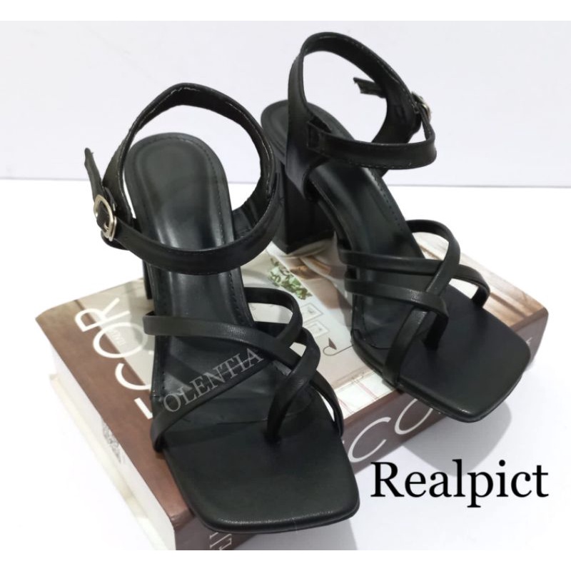 Sandal Wanita Sandal heels tahu 9cm DV 13