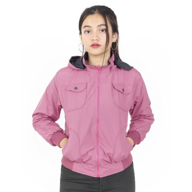 Jaket Polos Wanita/Cewek Pocket Simple | Jaket Harian Modis Kekinian Premium Quality!