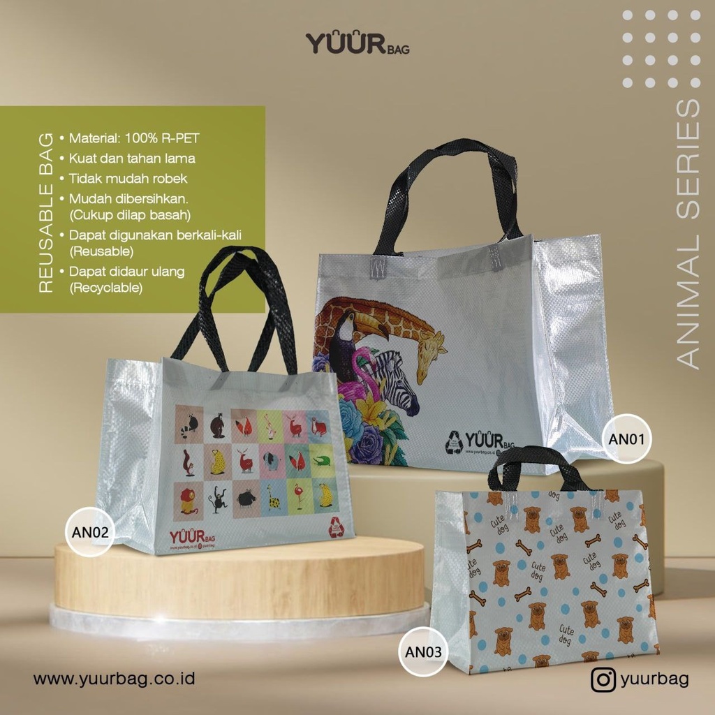 SHOPPING BAG/Tas Belanja Ramah Lingkungan Special Edition - Animal