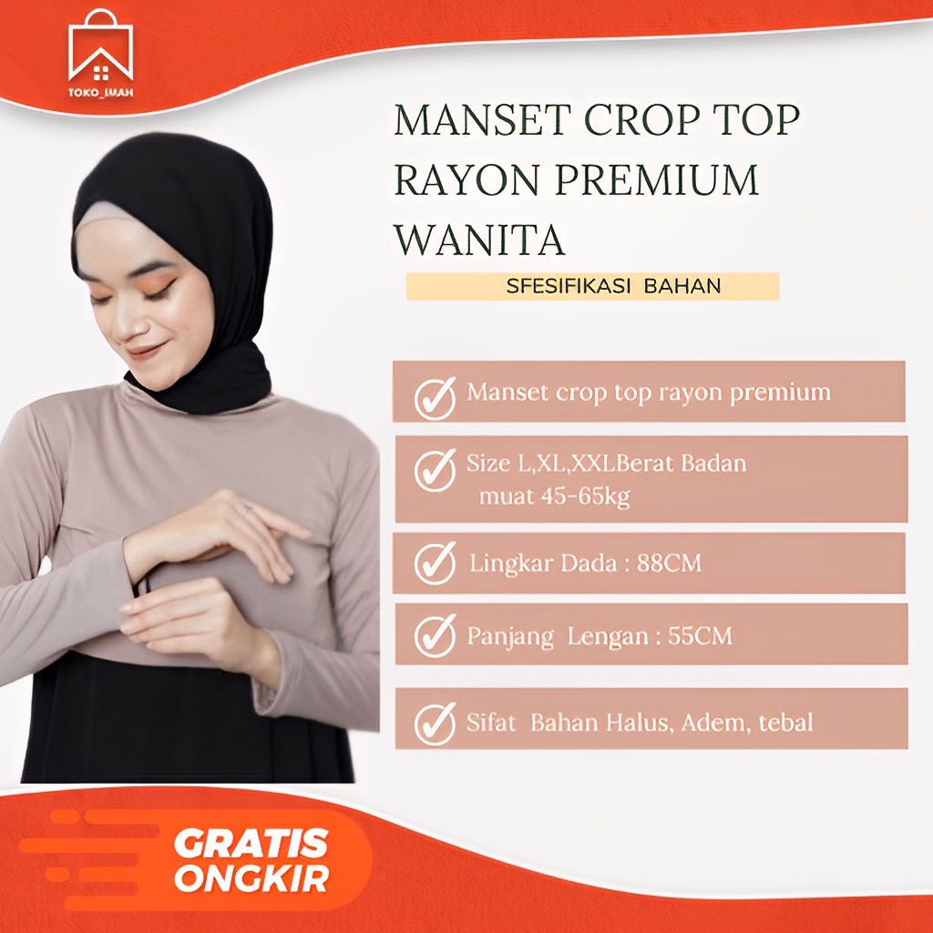 BAJU MANSET CROP TOP  INDIA WANITA MUAT 40-90KG BAHAN RAYON PREMIUM TOKO IMAH