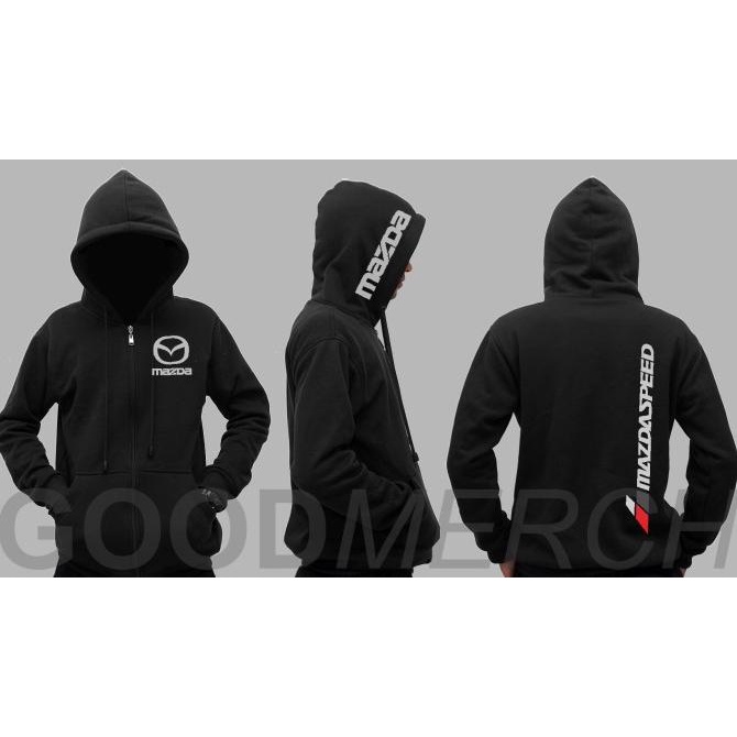 Jaket Hoodie Sweater Zip Mazda Speed Sweatshirt Zipper