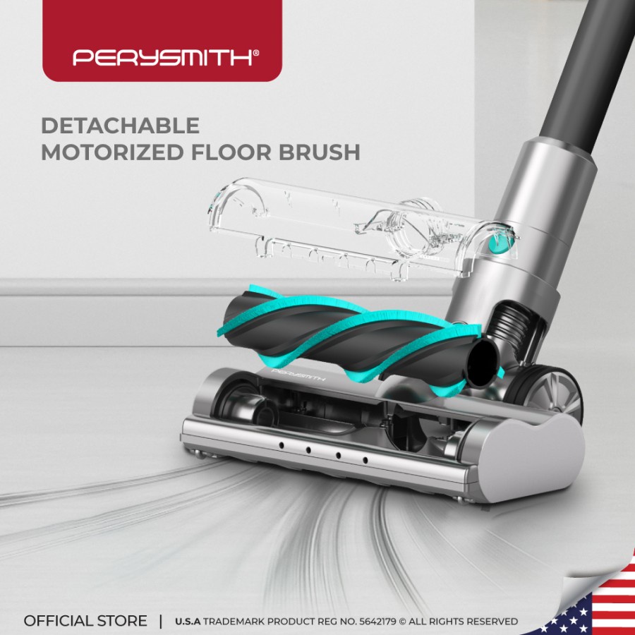 PerySmith XP6 Cordless Vacuum Cleaner Include Mop And Bed Brush 20KPA