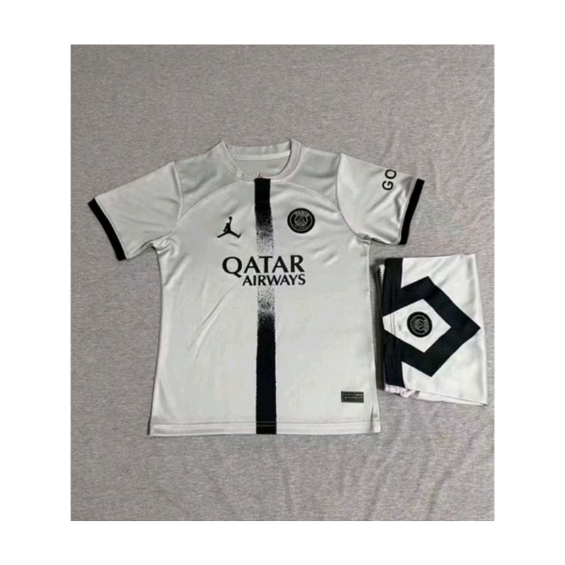 Stelan Setelan Jersey Baju Celana Sepak Bola Kids Kid Anak Kecil PSG Paris Saint Germain Home Away 3