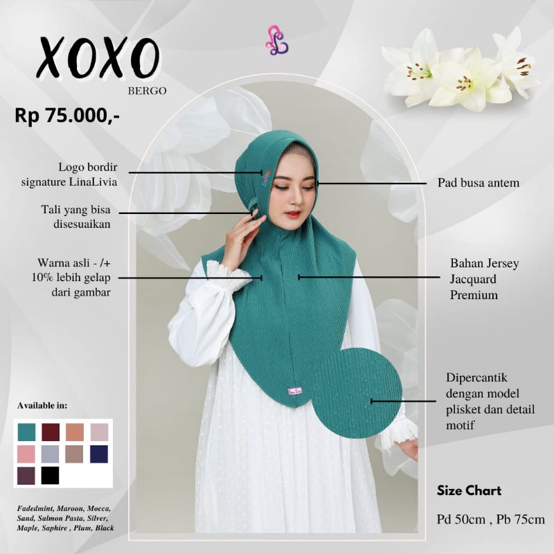 XOXO LINALIVIA HIJAB/BERGO LINALIVIA/HIJAB LINALIVIA/LINALIVIA HIJAB XOXO