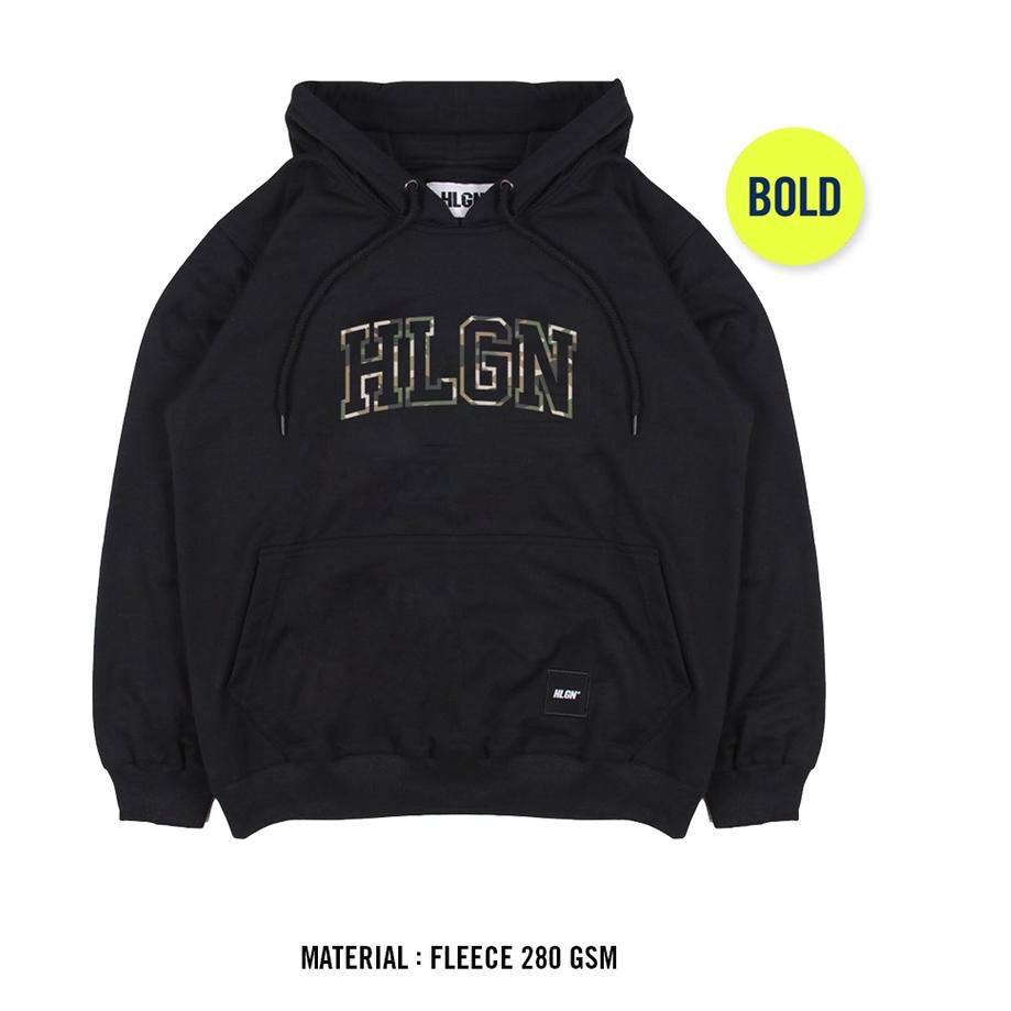 Ready HOOLIGANS Hoodie Bold HLGN Camo 22.1 Black