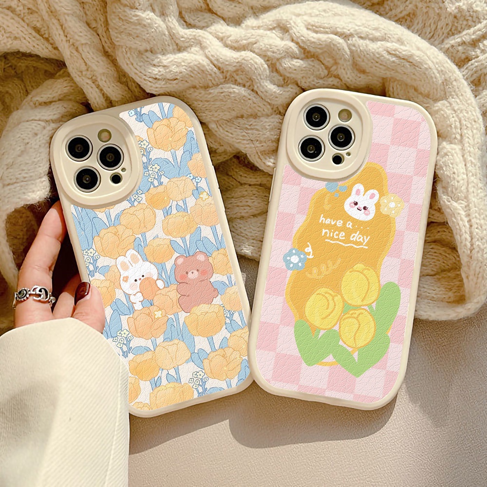 Case Pelindung Lensa Bentuk Bunga Bulat Bahan Silikon Untuk iPhone 13 14 Pro Max 11 12 Pro Max XR X Xs Max 7 8 14 Plus SE 2020 2022