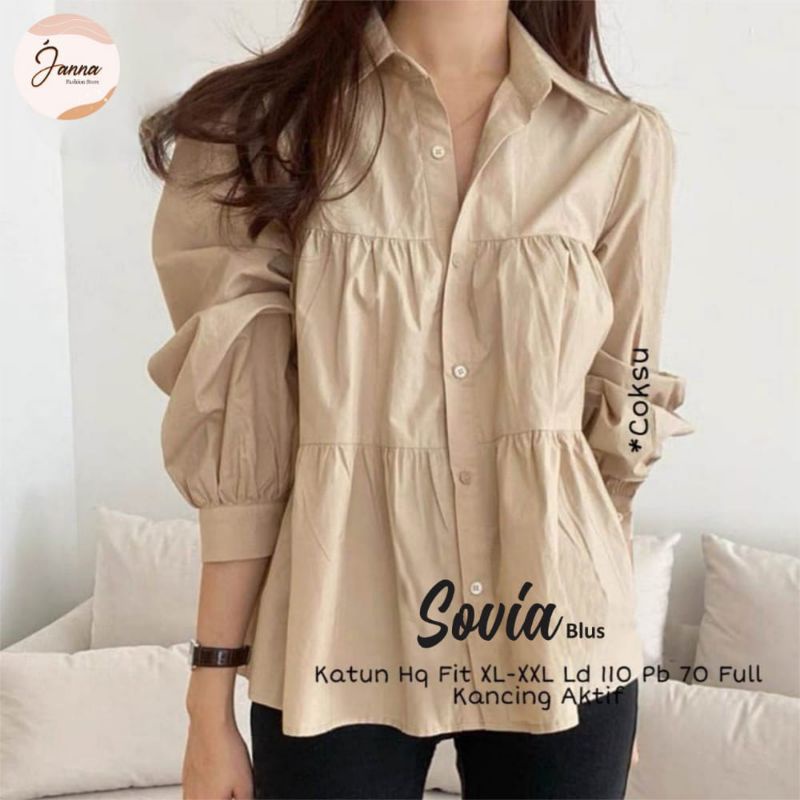 SOVIA BLOUSE WANITA TERBARU BY JANNA