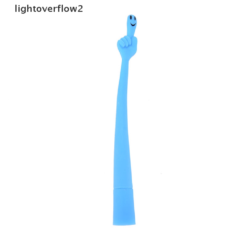 (lightoverflow2) 1pc Bolpoin Bentuk Jari Motif Kartun Lucu Untuk Pelajar