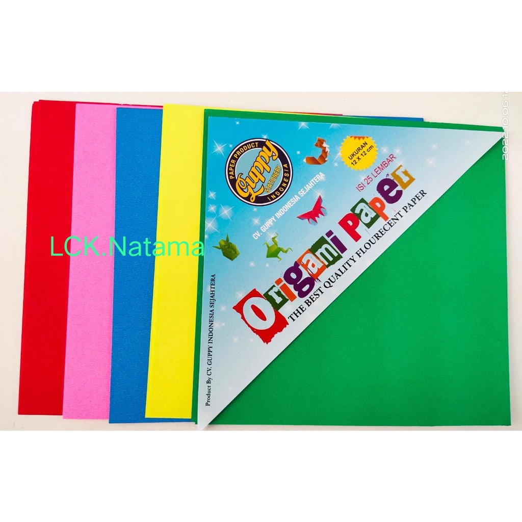 

GUPPY Origami Double Face 12x12cm isi 25 lembar - kertas lipat