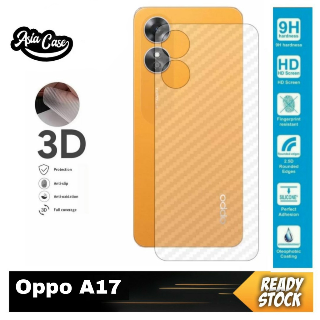 Promo Garskin Oppo A17 Skin Carbon Hydrogel Back Skin