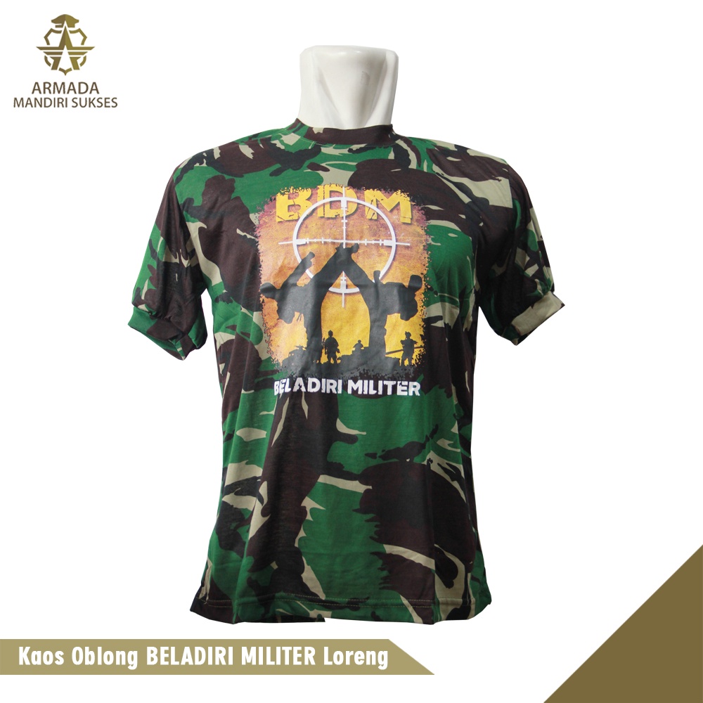 Kaos Beladiri Gambar Loreng - Kaos Dalam Beladiri Gambar Loreng