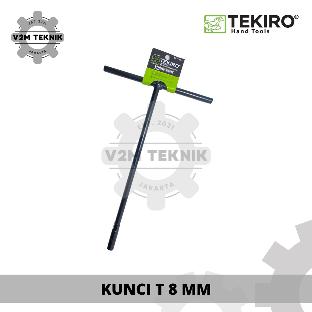 TEKIRO Kunci T Uk 8 MM / Kunci Sock T 8 MM CRV / Kunci T - 8 MM