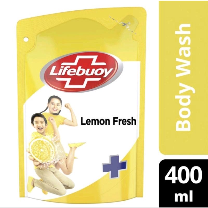 LIFEBUOY Sabun Mandi ANTIBACTERIAL BODY WASH - SABUN CAIR LIFEBUOY 400 ML / SABUN MANDI LIFEBUOY / Lifebouy refill cair total 10 / Sabun mandi Anti Septik