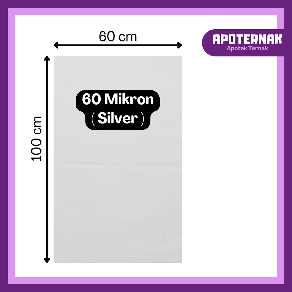 PLASTIK SILASE 60 Mikron | Plastik Untuk Fermentasi Pakan Ternak Hewan Sapi Kambing Domba | 60 Mikron Ecer | Apoternak