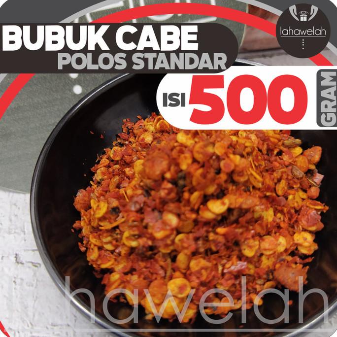 

] Cabe Bubuk Kasar POLOS 500gr murni aroma cabe asli bungkus POUCH