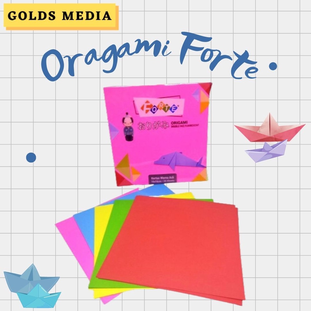 

Forte Origami Forte Kertas Lipat Warna Warni Forte Kertas Lipat 16 x 16cm Kertas Lipat Origami 12 x 12cm Forte Ketas Origami 2 Sisi Forte Ketas Origami Bolak Balik Isi 25 Lembar