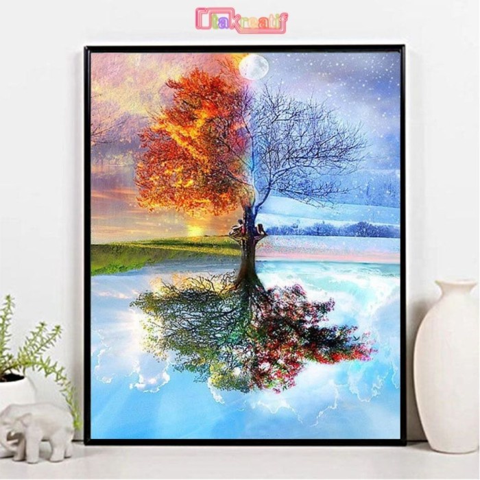 

Diskon Painting By Number - Paket Melukis Set - The Four Seasons - 50X40Cm Gilaa!!!
