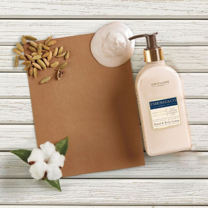 Essense&amp;co Cardamom&amp;Cotton Flowers Hand&amp;Body Wash/Hand&amp;Body Lotion