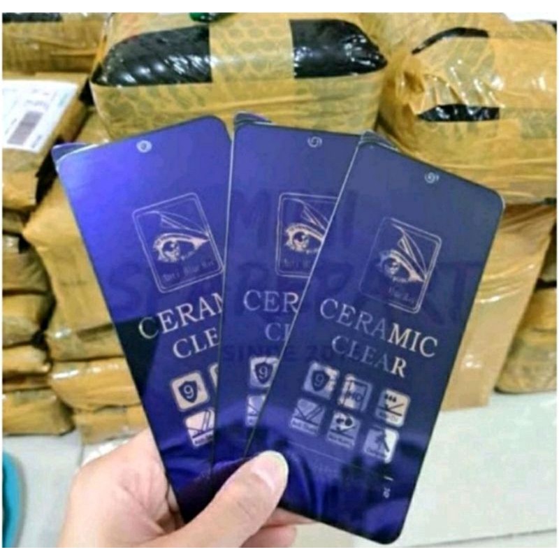 Tempered Glass Anti Blue Ray Ceramic Matte Clear Oppo Tipe Lengkap All Tipe