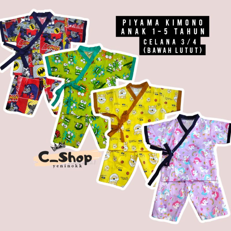 piyama KIMONO anak usia 1 - 5 tahun