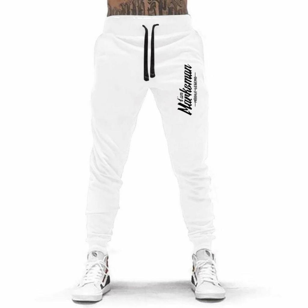 CELANA PANJANG JOGGER BAHAN FLEECE TEBAL I AM MARKSMAN / KUALITAS PREMIUM UNISEX / CELANA PANJANG PRINTING TERLARIS