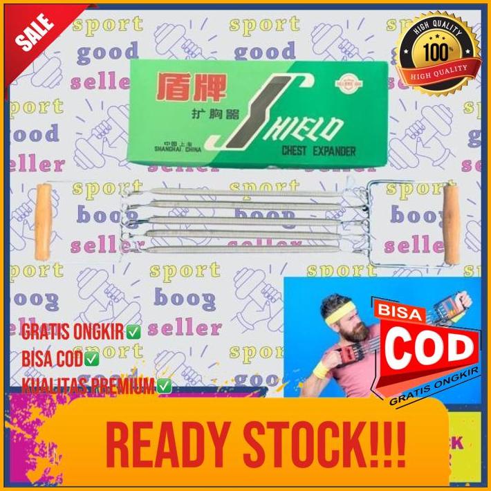 Treksando Chest Expander Shield Olahraga Dada