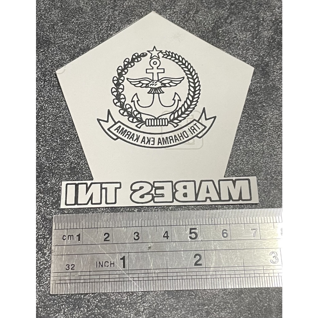 Stiker Mabes TNI (Tempel Dalam) | Sticker Mabes TNI | Stiker Mobil