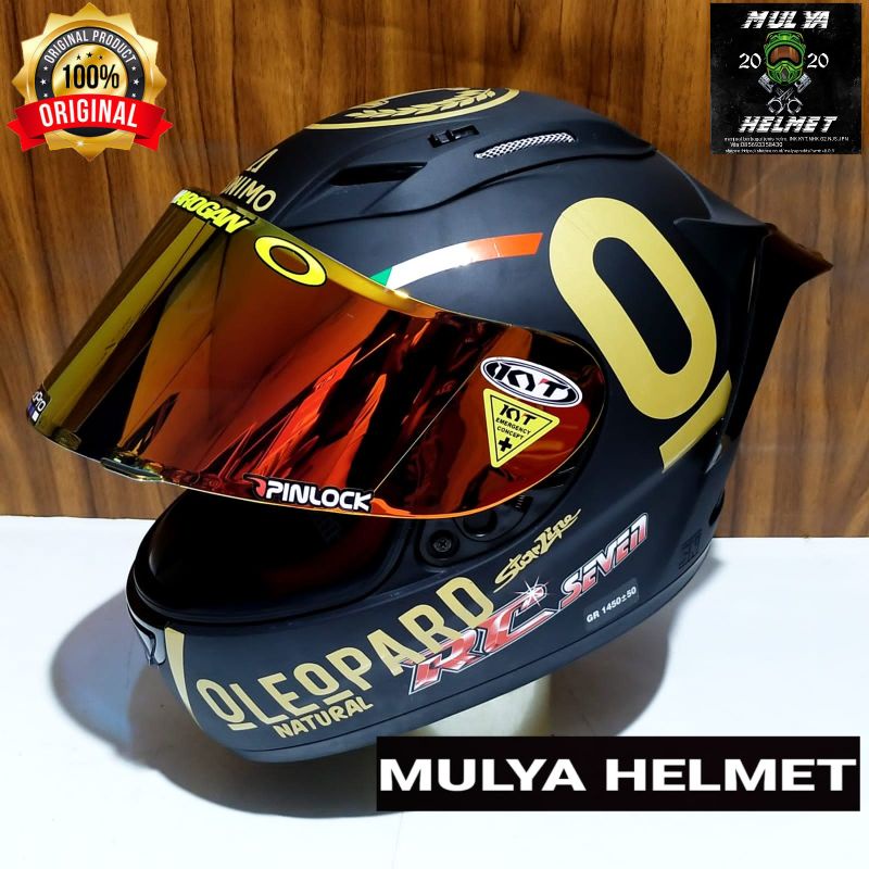 Jual Helm KYT Rc7 Paket Ganteng Leopard (inclute visor Ori) Shopee