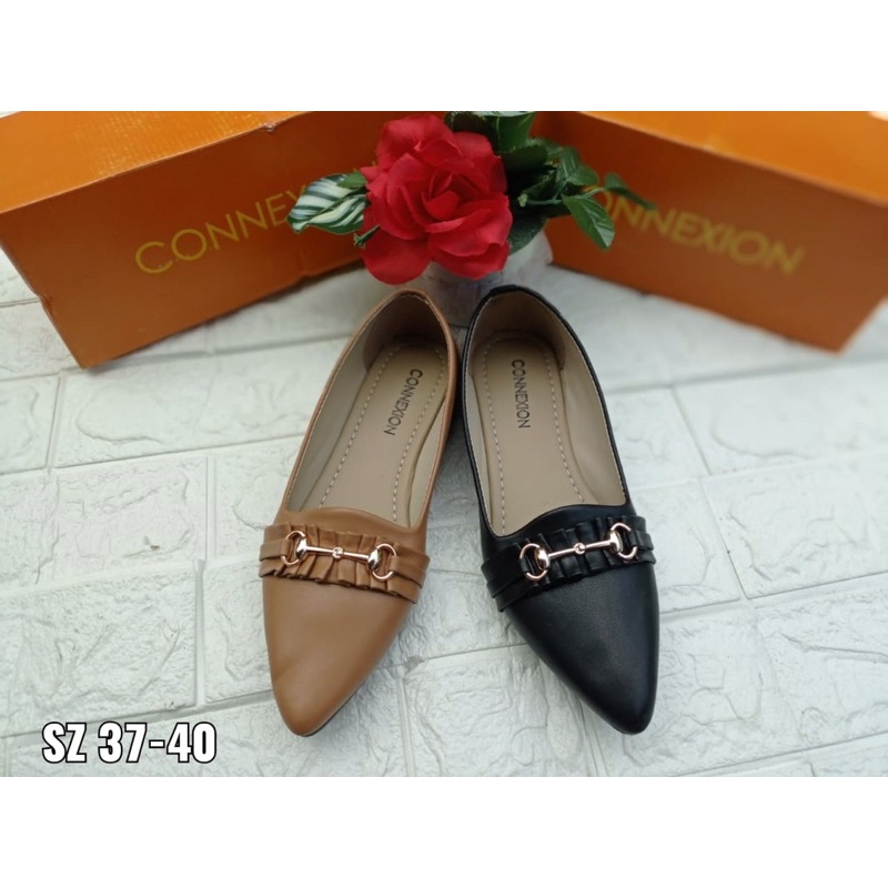 FLAT SHOES YONGKI KOMALADI | SEPATU WANITA FLAT KANTOR | SELOP FLAT MERK MATAHARI BRANDED | NEW REDY