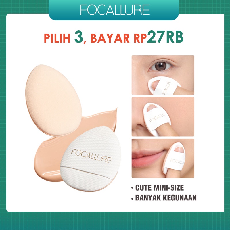 Focallure Makeup Puff Mini Finger Soft Makeup Sponges Multipurpose Beauty Tools Comestic Applicators FA-T03