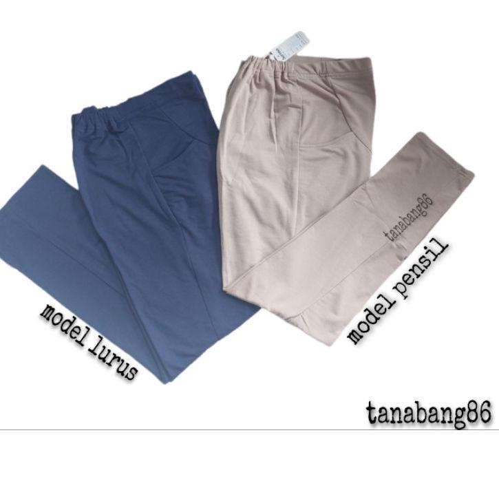 Siap Kirim.. celana hamil kerja/celana hamil kerja bahan kaos/celana hamil joging/celana hamil/celan