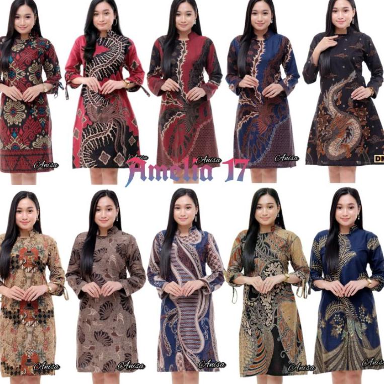 Tunik batik wanita kekinian2021 / baju batik tunik atasan muslim / tunik batik kantor ▪ SBM.18Oc22y