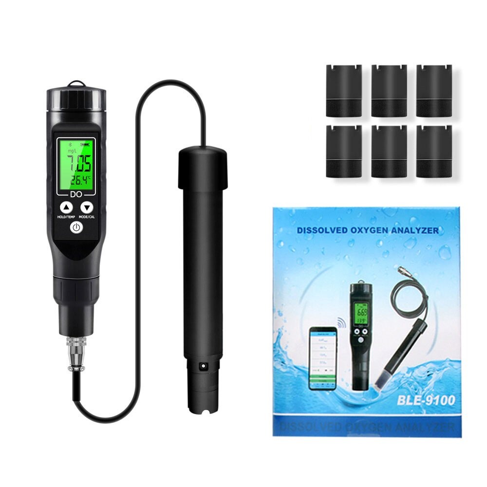 Dissolved Oxygen Meter Bluetooth DO Tester Oksigen Water BLE9100 BLE-9100