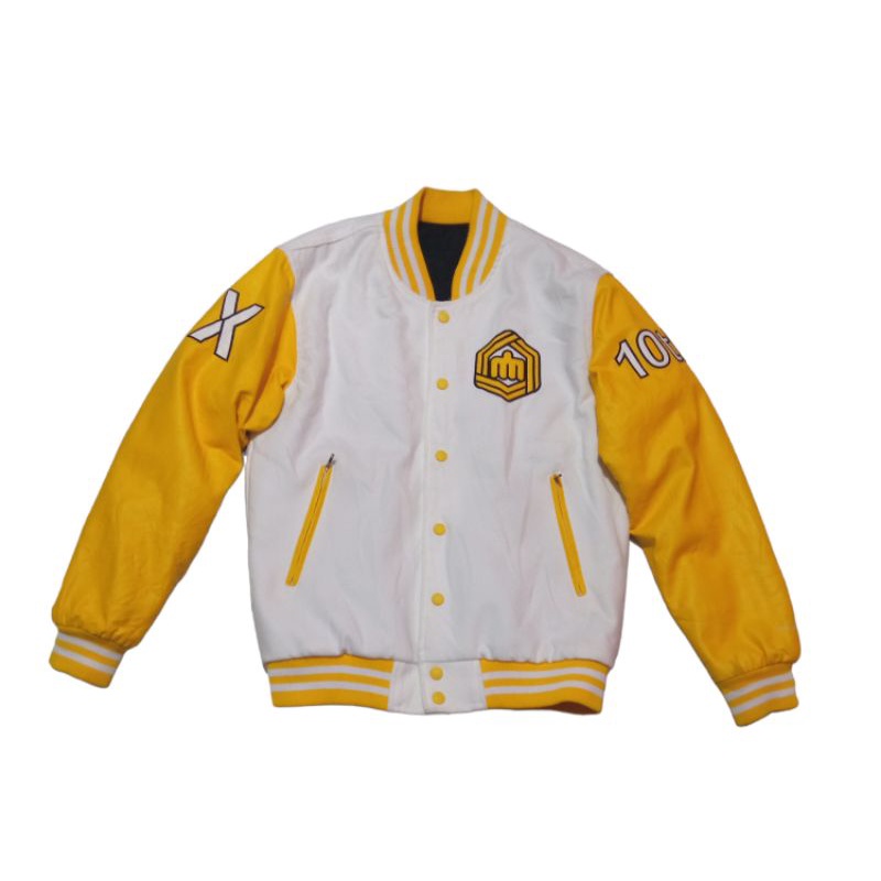 jacket varsity leather preloved