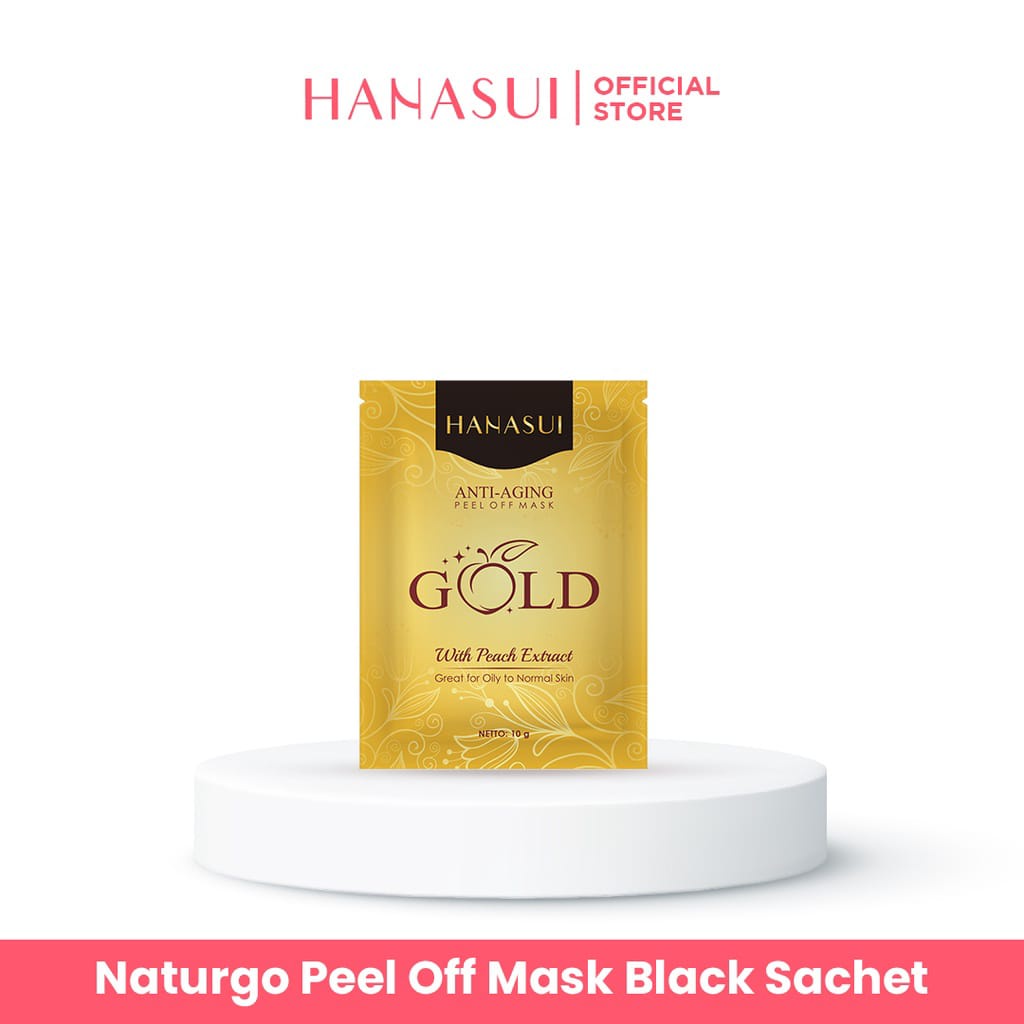 Hanasui Peel Off Mask Naturgo Black | Hanasui Peel Off Mask Antiaging Gold Sac