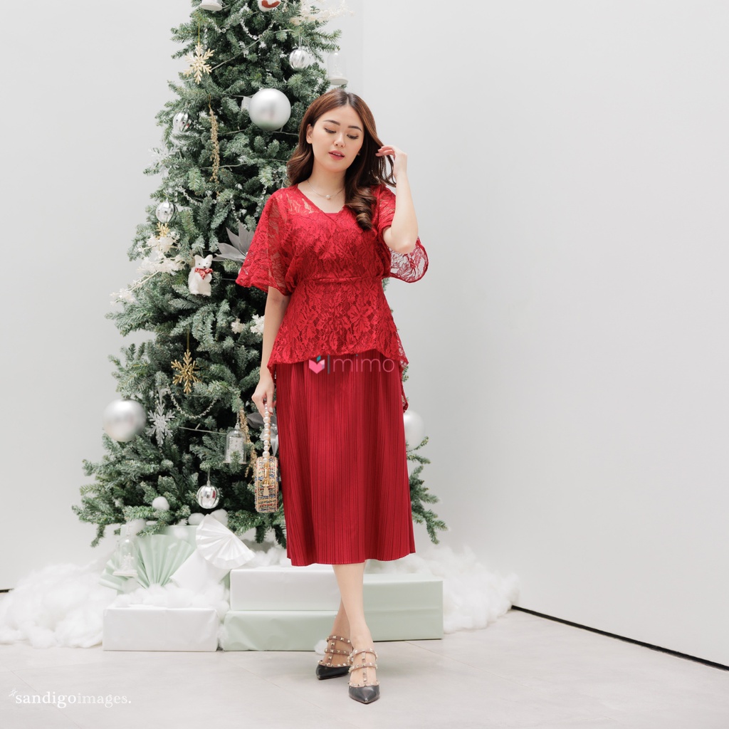 Erlin Brokat Dress - Christmast Collection